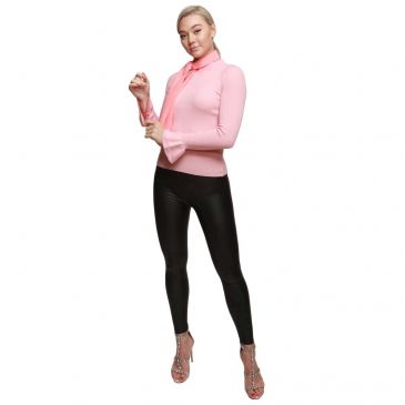 pink-jumper-stretchy-knit-with-collar-bow-single
